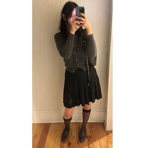 Vintage black pleat skirt